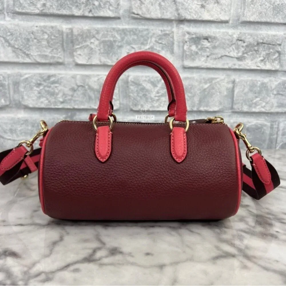 Coach Lacey Crossbody In Gold Wine Multi